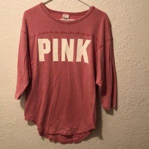 VS PINK - Pink Oversized Tee